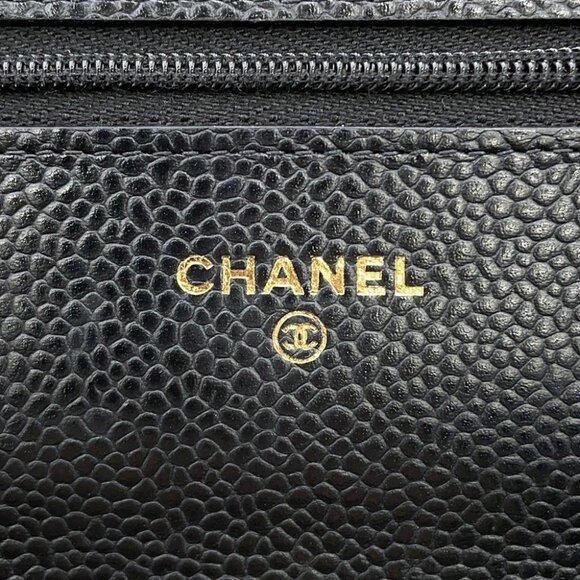CHANEL Matelasse Chain wallet Calfskin Black - Picture 9 of 12